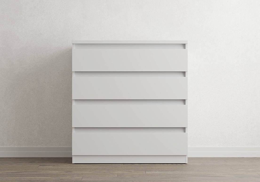 Комод Aksel 4 ящика (белый)